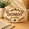 Ovális fa táblák