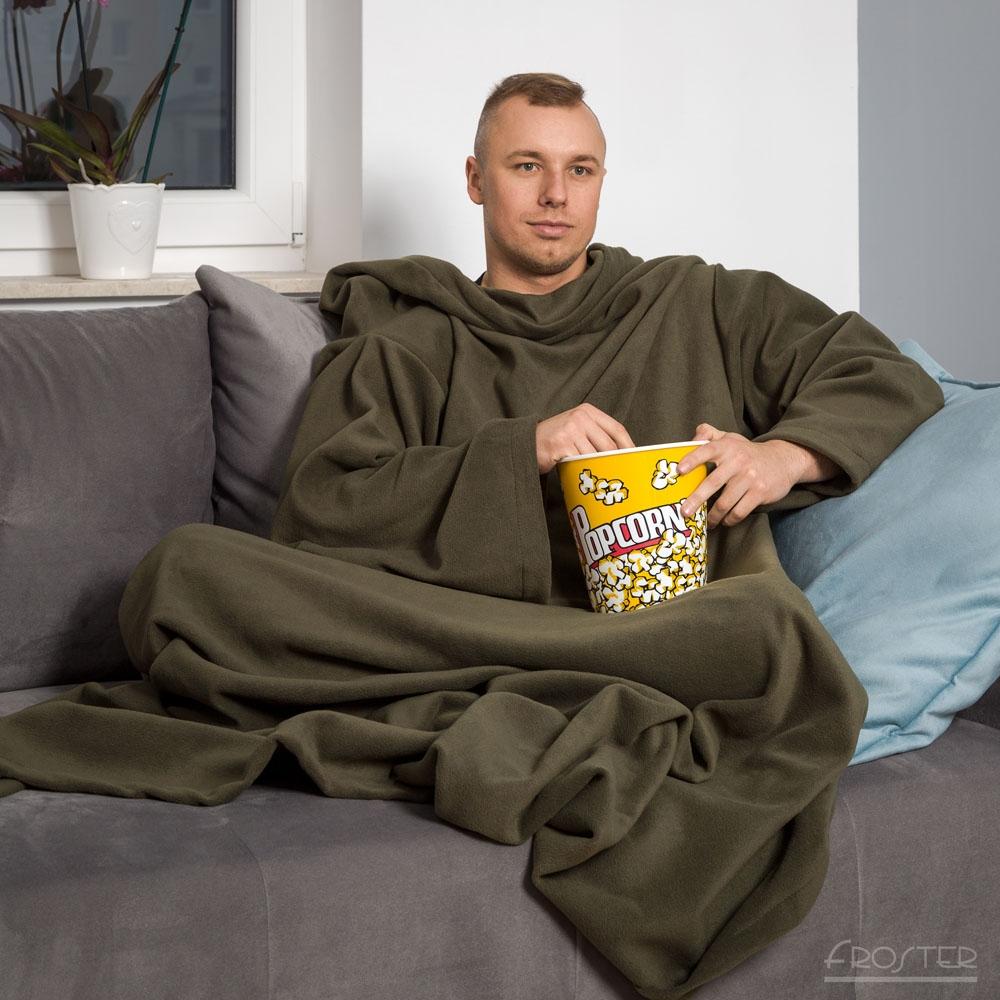 Takaró ujjakkal olívazöld