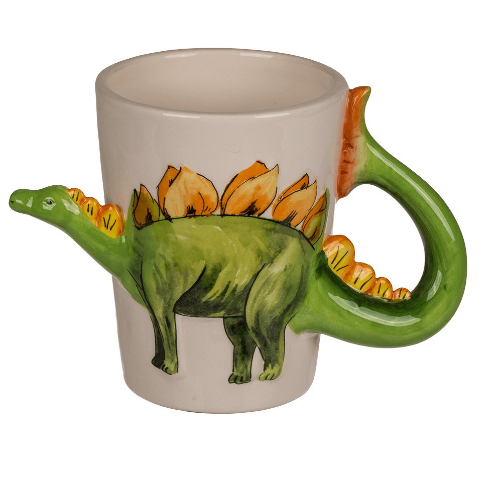 Kerámia bögre dinoszaurusszal - Stegosaurus