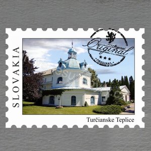 Mágneses bélyegző - Turcianske Teplice - Kék fürdő