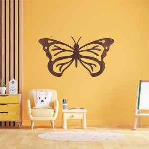 Fából készült falikép - Pillangó
