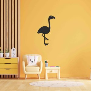 Fából készült falikép - Flamingó