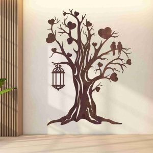 Fából készült kép a falon - szerelem fája