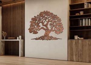 Prémium fa életfa – kézzel csiszolt és pácolt