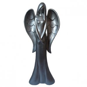 Kerámia angyal ezüst 95 cm
