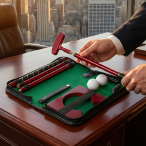 Golf az irodába ajándéktáskában