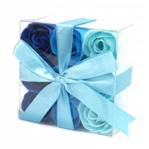 9 darabos szappanvirág készlet - Esküvői kék