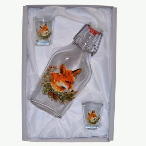 Alkoholos üveg szikracsövekkel - Fox