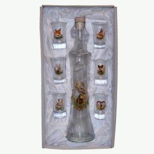 Alkoholos üveg szikracsövekkel - Szarvas