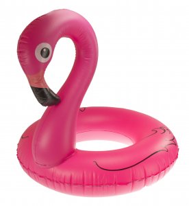 Felfújható kerék - flamingó 90 cm