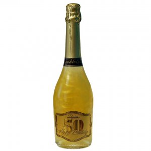 Gyöngyház pezsgő GHOST arany - Boldog születésnapot 50