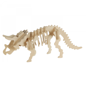 Természetes fa 3D puzzle - Dinoszaurusz