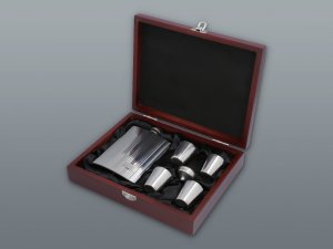 Szett BLACK fröccsös üveg 240 ml + 4 db 35 ml-es stamper palackkal