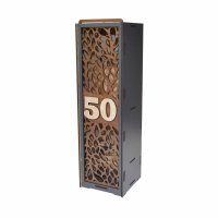 Fa borosdoboz - 3D születésnapi szám