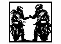 Fa falikép – Motoros pár