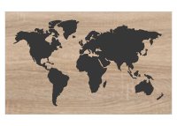 Kétrétegű fa világtérkép – 3D dizájn
