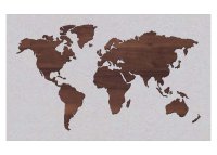 Kétrétegű fa világtérkép – 3D dizájn