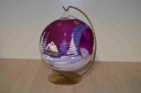 Gyertyatartó lila matt