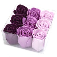 9 darabos szappanvirág készlet - Levendula rózsa