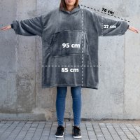 Sweatshirt takaró - Fekete