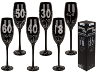 Évfordulós pezsgőspohár - 60. születésnapra