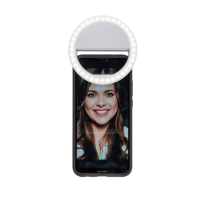 Selfie LED fénygyűrű 3 intenzitással - fehér