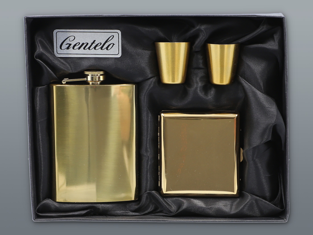 GENTLEMAN 240 ml-es fröccsös flakon készlet tabatierrel + 2 db 30 ml-es samponos flakon