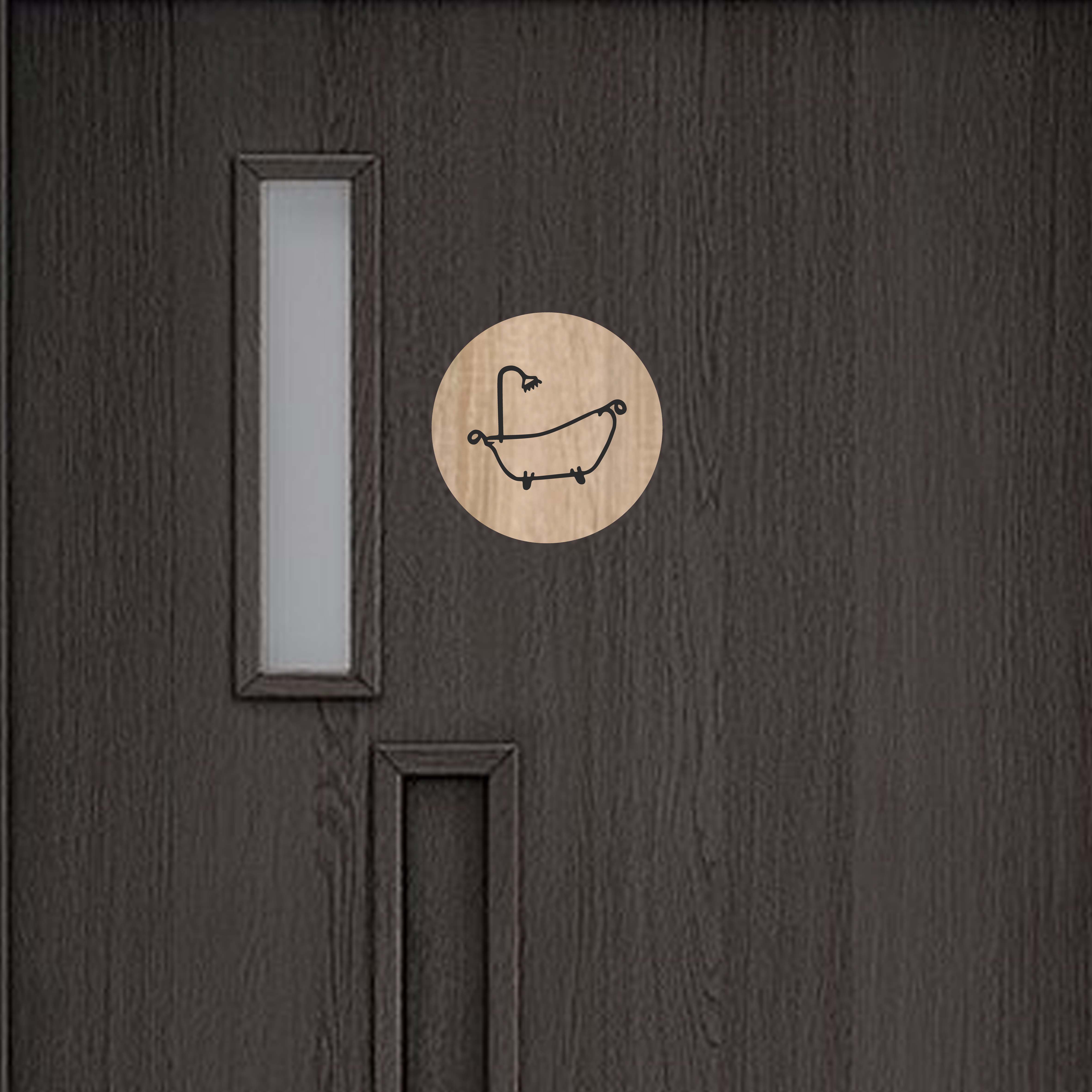 Asztal az ajtón - Fürdőszoba