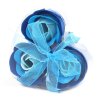 3 darabos szappanvirág készlet - Esküvői kék